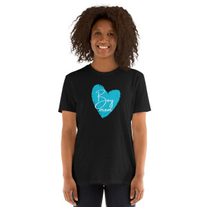 Boy Mom T-Shirt | Sweet Blue Heart Graphic for Proud Moms